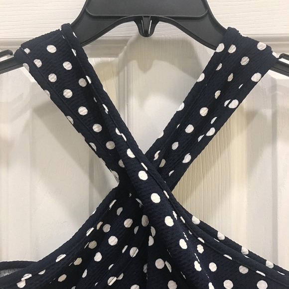 Navy polka dot dress - Picture 2 of 2